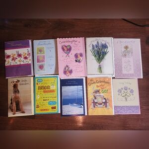 Bundle Of 10 Birthday Greeting Cards Various Assortment Envelopes Included